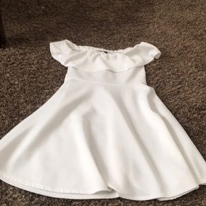 Off Shoulder Dress (White)